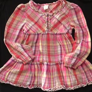 Old Navy pink plaid top
